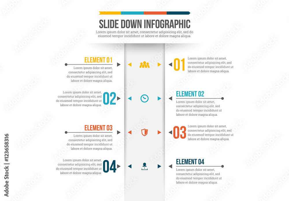 Vertical Menu Bar Infographic Stock Template | Adobe Stock