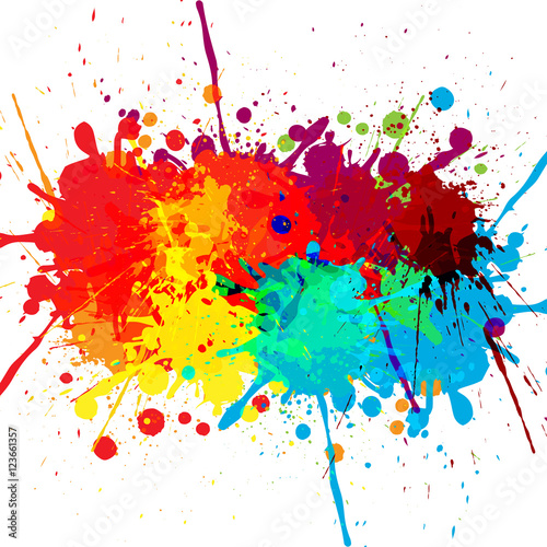 abstract splatter color design background. illustration vector d