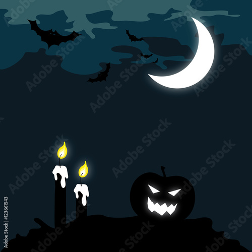 Scary Halloween background, holiday concept