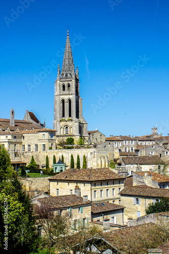 Panorama of Saint Emilion in France