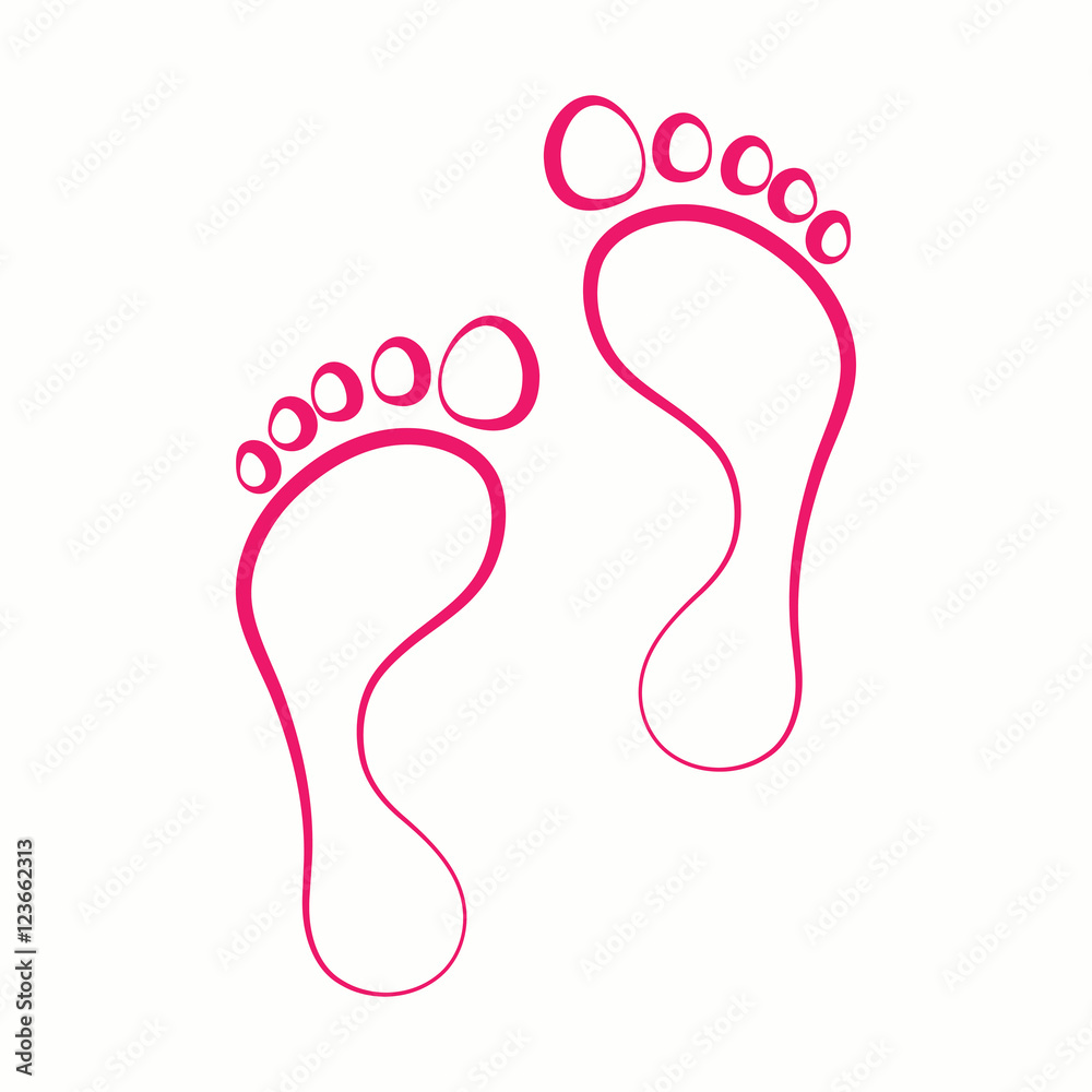 step steps legs foot feet body skin care woman spa massage beauty salon vector pink thin line icon step steps legs foot feet body skin care woman spa massage beauty salon vector pink thin line icon