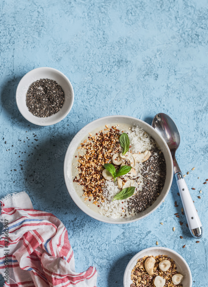 Super food smoothie bowl. Healthy Breakfast Super food smoothie bowl. Healthy Breakfast