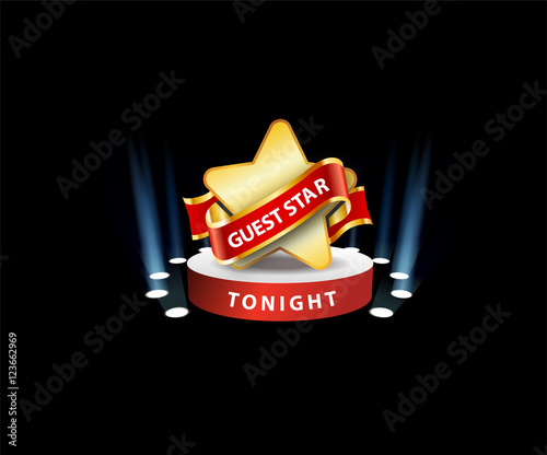 GUEST STAR STAGE DESIGN VECTOR