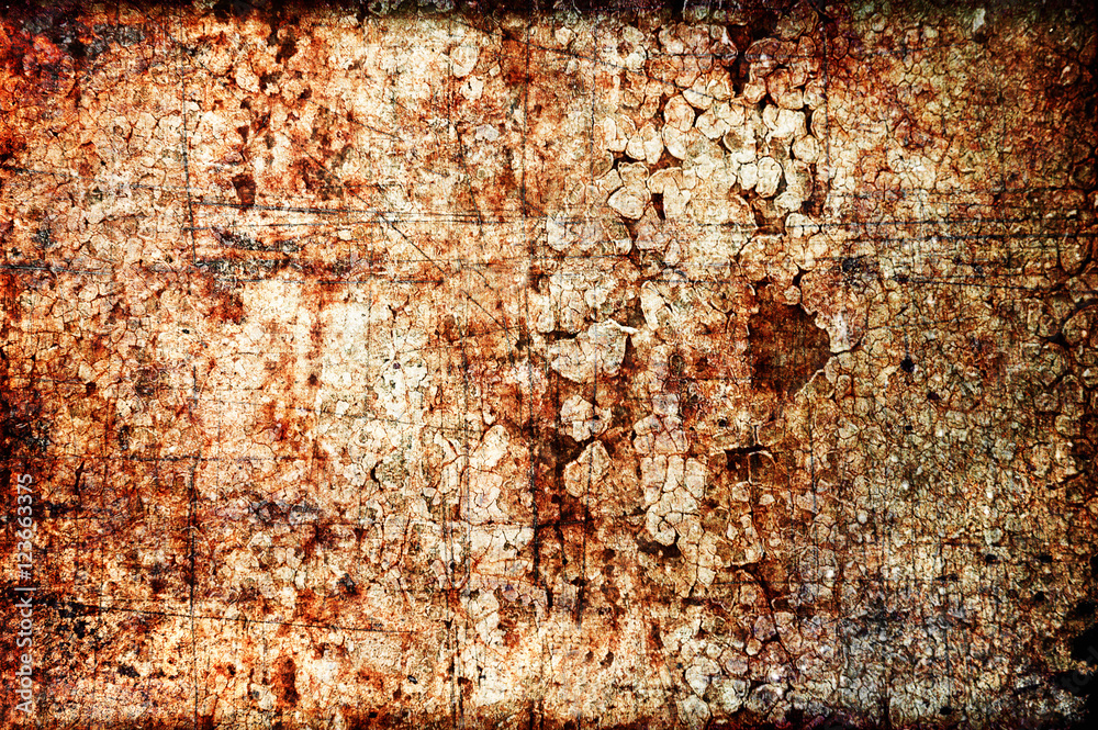 Abstract grunge texture: scratches, dirt, rust and spots on wall Abstract grunge texture: scratches, dirt, rust and spots on wall