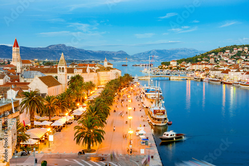 Evening view of Trogir photo
