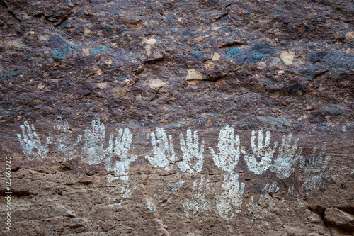 Petroglyph rock painting in Baja Mexico