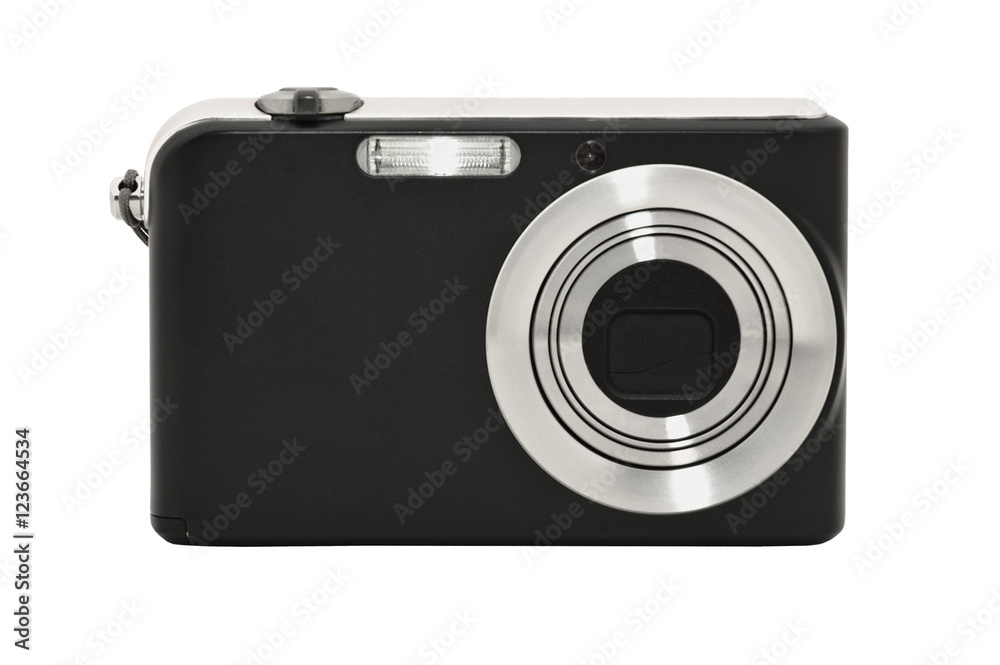 Digital compact camera. Isolated on white background Digital compact camera. Isolated on white background