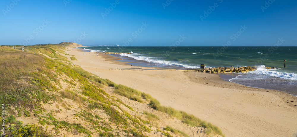 Sandy beach at Hengistbury Head Dorset England near Bournemouth Sandy beach at Hengistbury Head Dorset England near Bournemouth