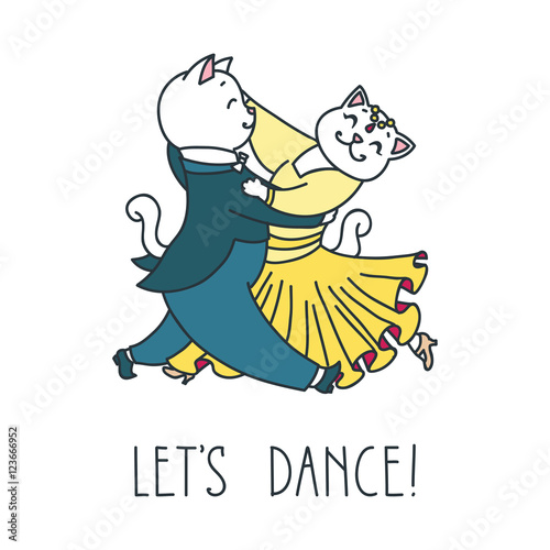 You Feel Sad Dance Doodle Vector Illustration Cute Dancing Cat Stock Vector  by ©SlyBrowney 198350862