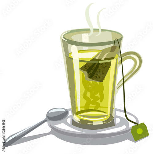 green tea in glass