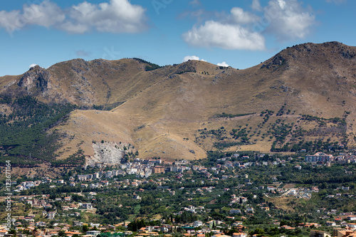Suburbs of the Palermo, Sicily from Monte Caputo © V. Korostyshevskiy