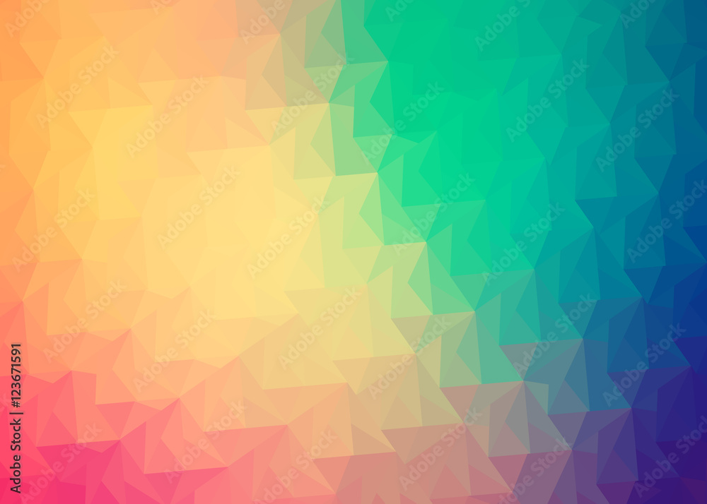 background with colored triangles   
