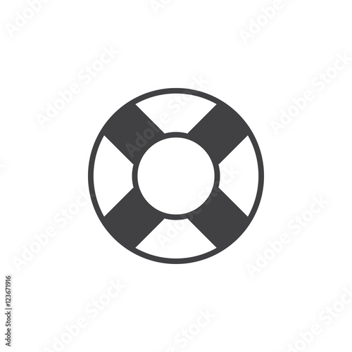 Life ring icon vector, Help solid logo illustration, pictogram isolated on white