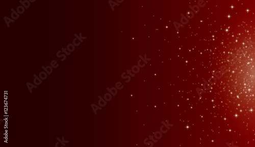étoiles fond rouge