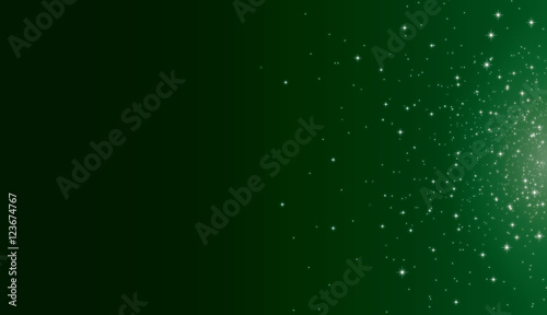 étoiles fond vert