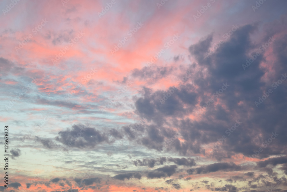 Fototapeta premium The sky at sunset.