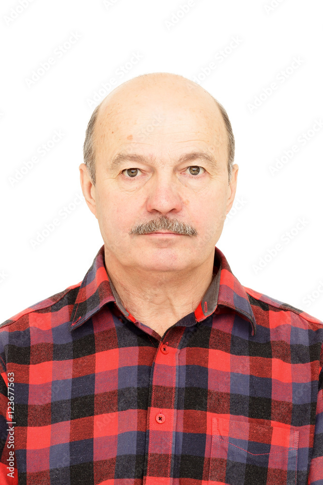 Fototapeta premium Portrait for passport.