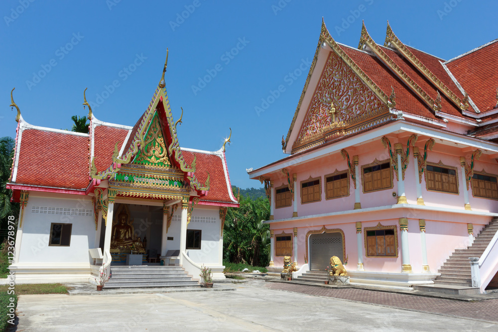black monk temple in the south of Thailand