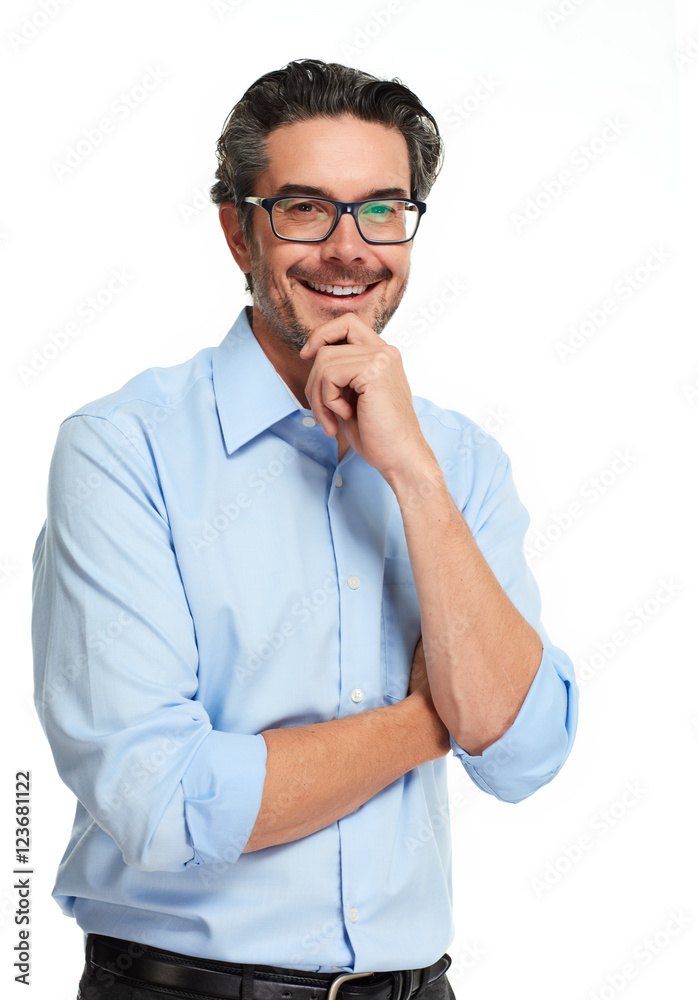 Smiling businessman. Smiling businessman.