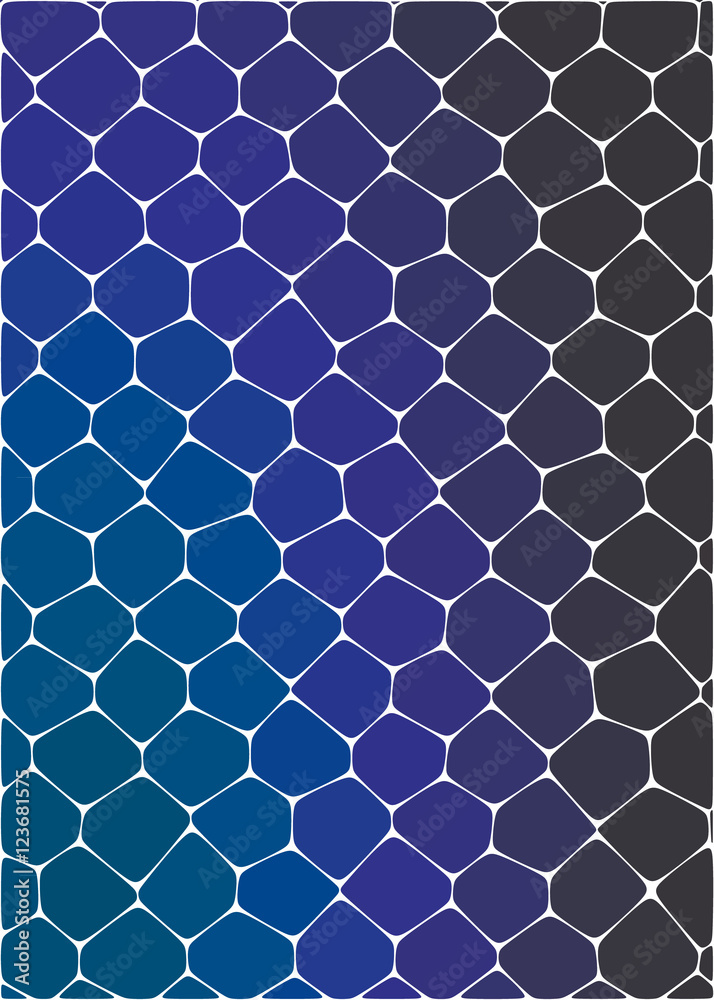 Fototapeta premium honeycomb through blue colors