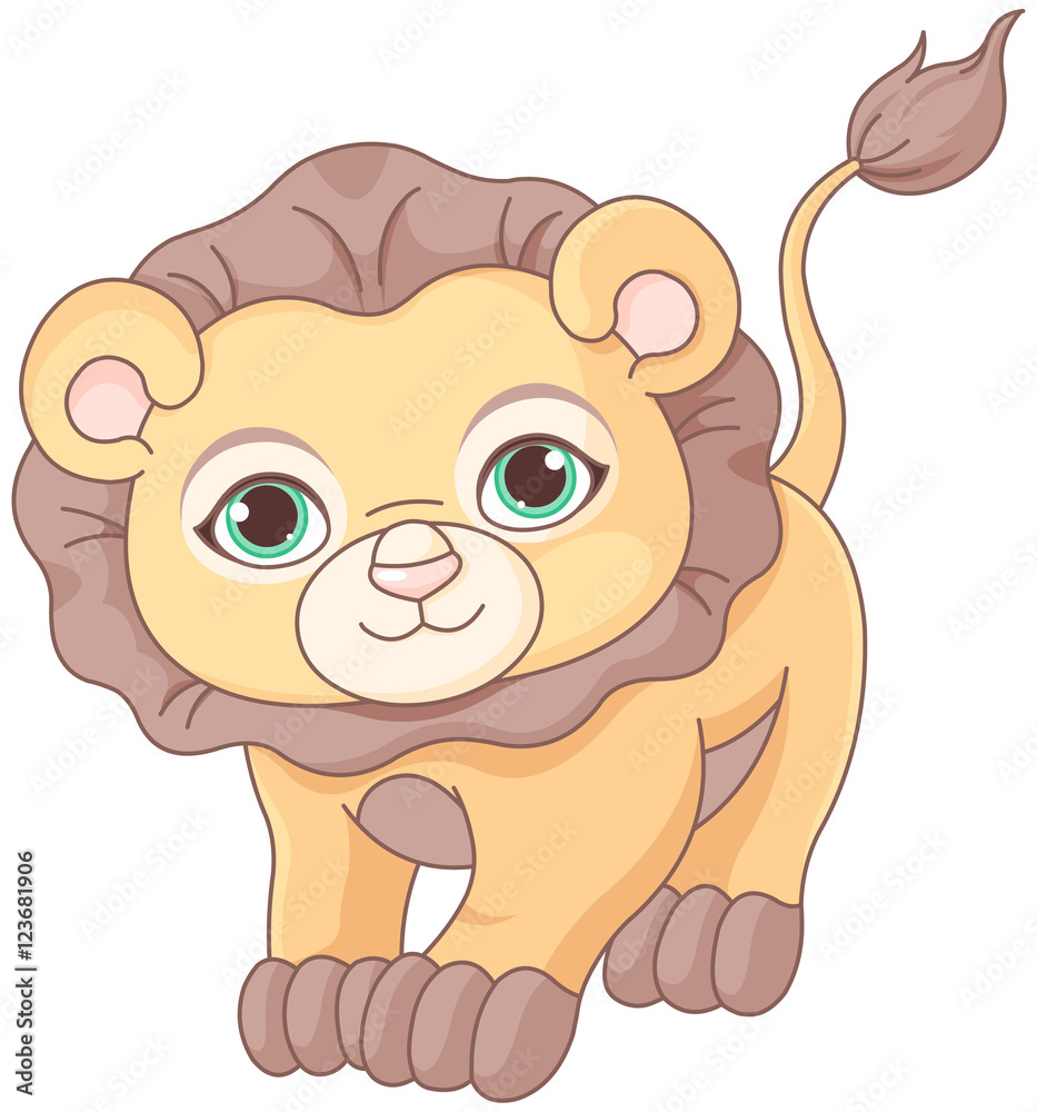 Obraz premium Baby Lion