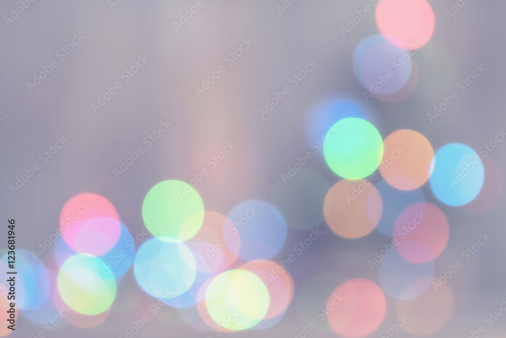 Colorful blurred holiday background with party lights