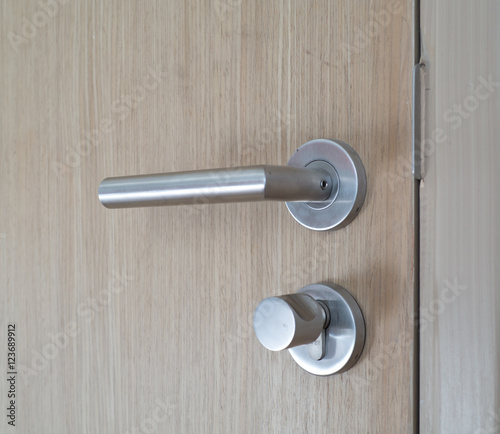 The door metal lock without key 