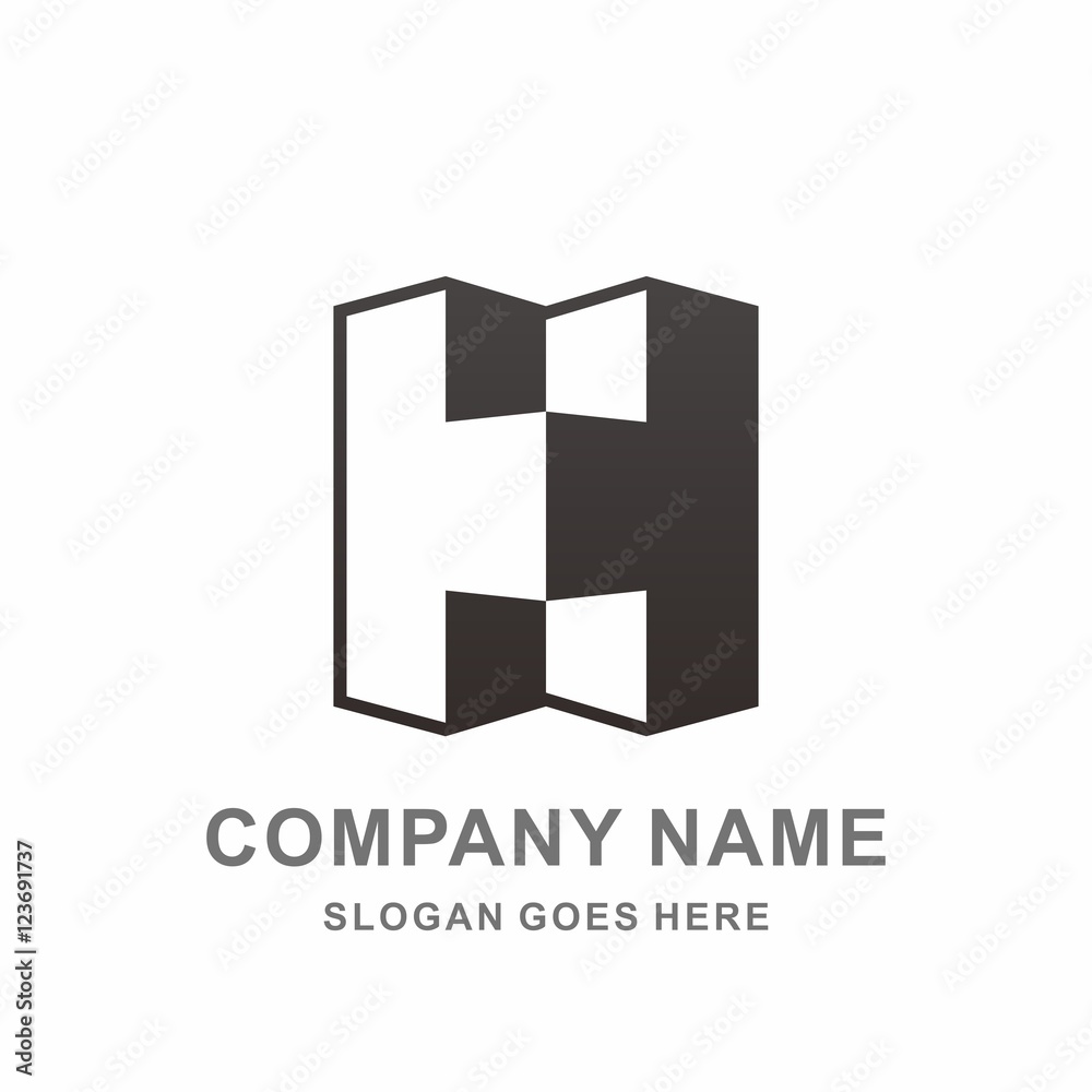 Premium AI Image  H logo design or letter H logo or H monogram logo design