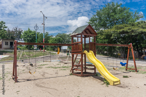 slide on the playground