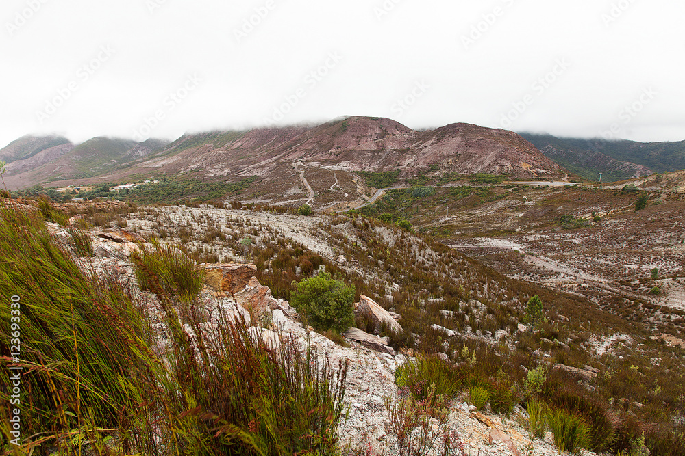 Landscape around Queenstown Tasmania