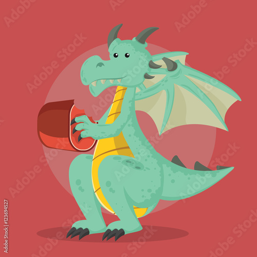dragon vector illustration design