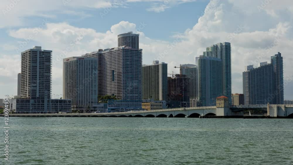 Miami and Boats with Bridge Opening Day Timelapse Miami and Boats with Bridge Opening Day Timelapse