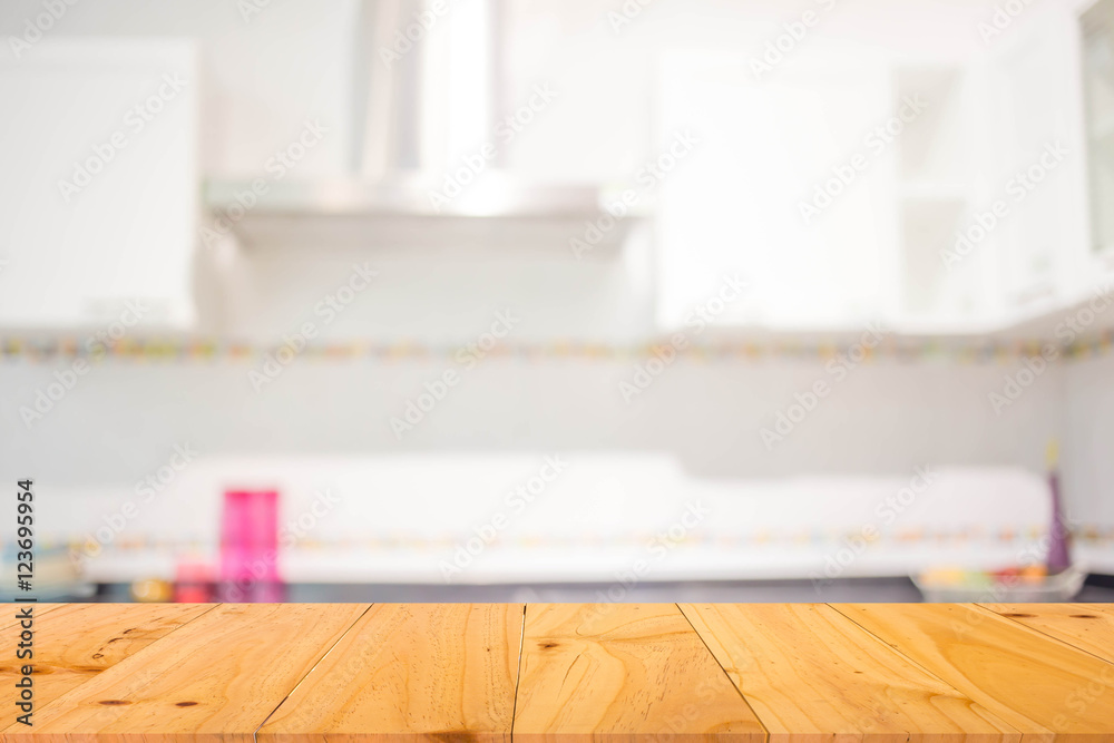 blurred image of modern kitchen interior for background blurred image of modern kitchen interior for background