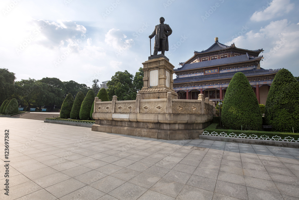 Sun yat sen memorial hall in guangzhou china.
