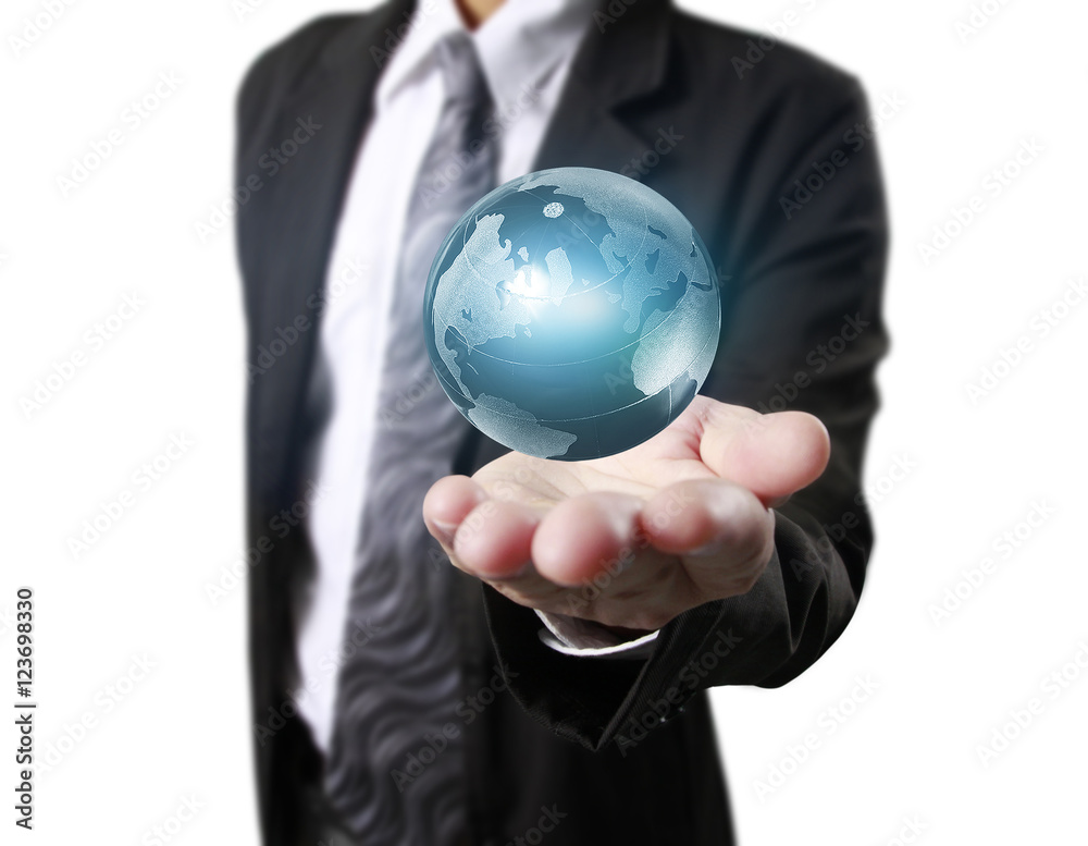 Globe ,earth in human hand Globe ,earth in human hand