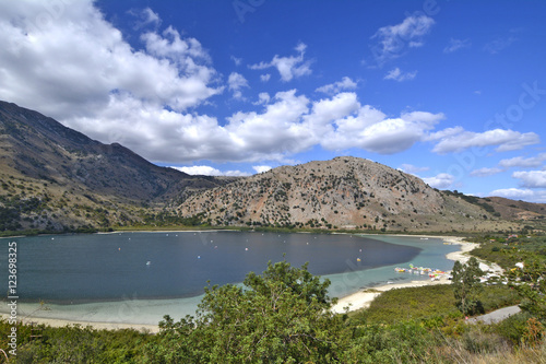 View of the Lake Kourna, Crete
