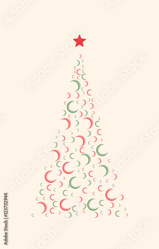 Christmas tree , Merry christmas and happy new year