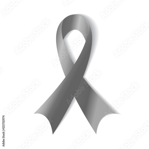 Grey ribbon , symbol of borderline personality disorder, diabete