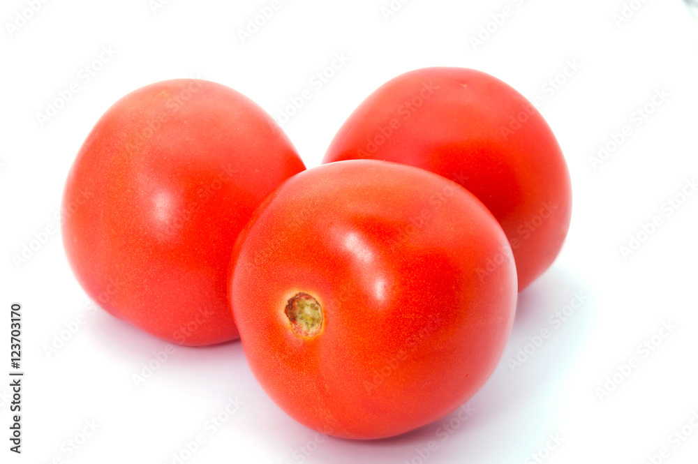Tomatos isolated on white background Tomatos isolated on white background