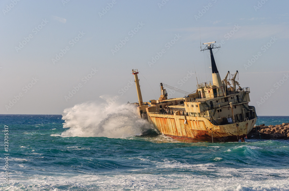 Shipwrecks in the sea with Cyprus Shipwrecks in the sea with Cyprus