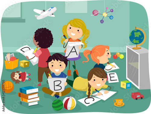 Stickman Kids Room ABC