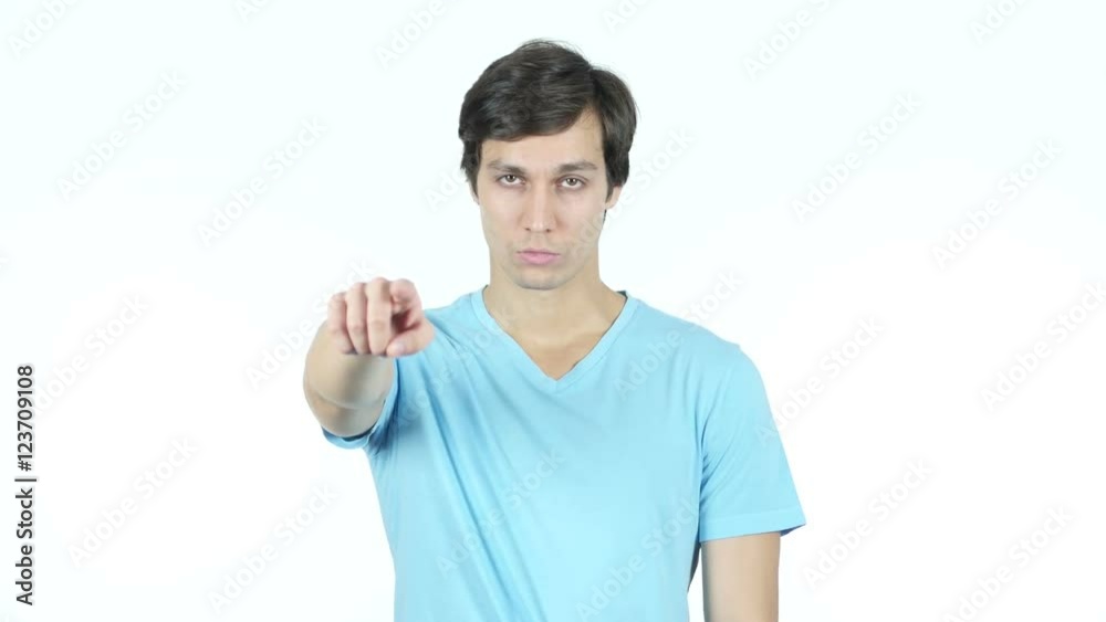 Businessman Pointing At Camera , White background Businessman Pointing At Camera , White background