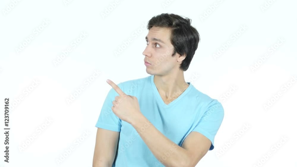 Businessman Pointing At Side , Copyspace Businessman Pointing At Side , Copyspace