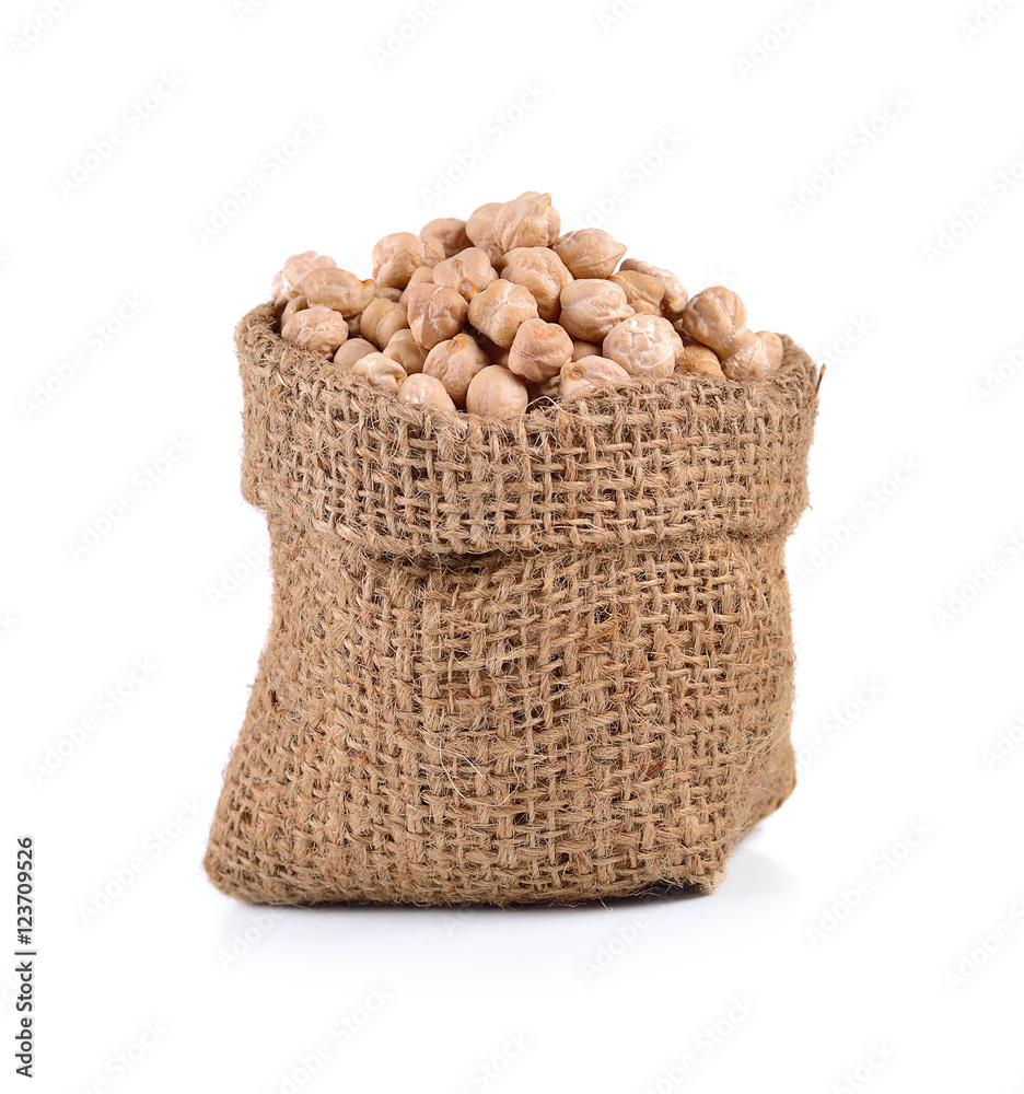 chickpeas isolated on a white background. chickpeas isolated on a white background.