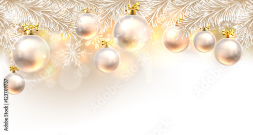 Christmas Baubles Background