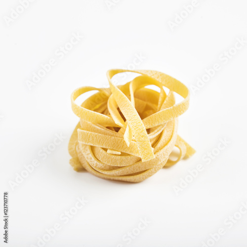 Stalian pasta, fettuccine, isolated