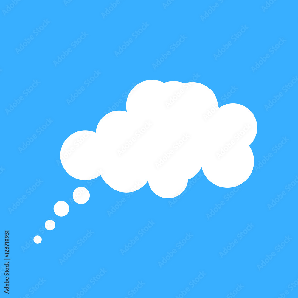 Cloud speech bubble Cloud speech bubble