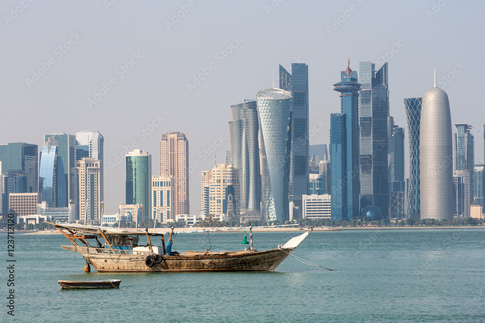 Skyline of Doha, Katar