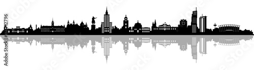 Obraz na płótnie Panoramę Warszawy
