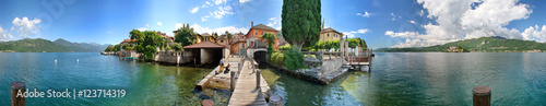 Lago d'Orta, panoramica a 360° photo